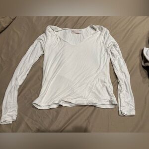 Elegant White Long Sleeve Top